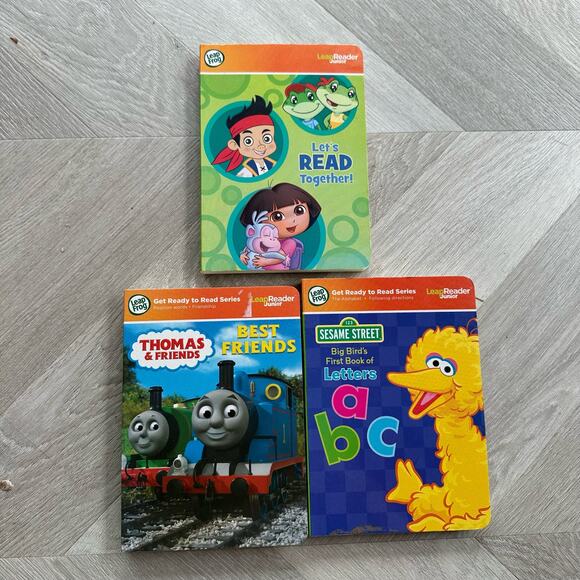 Leap Frog LeapReader Junior Books Set of 3 Thomas Sesame Street - Picture 1 of 10